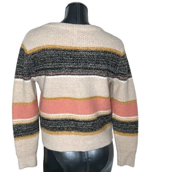 SKIES ARE BLUE Multi Colored Long Sleeve Cropped Sweater Women's Size XS - Picture 4 of 16